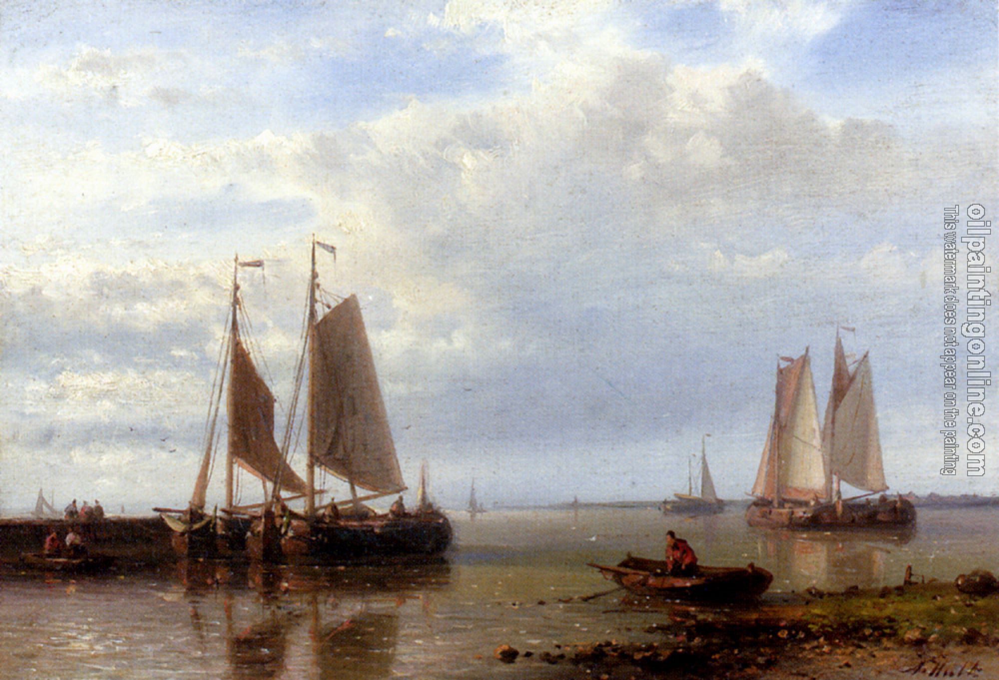 Hulk, Abraham - Shipping In A Calm Estuary